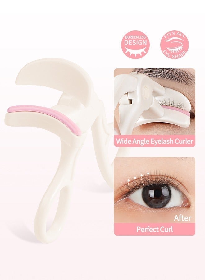 MAANGE Wide Angle Eyelash Curler Natural Curling Long-lasting Styling, Ergonomic Design, Fits All Eye Shapes & Sizes, Portable Lash Curler for Women - Image 3