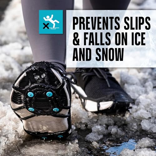 Due North Everyday G3 Ice Cleats for Shoes & Boots - Traction Spikes for Men & Women to Improve Grip on Snow & Ice - Image 2