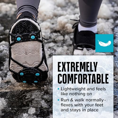 Due North Everyday G3 Ice Cleats for Shoes & Boots - Traction Spikes for Men & Women to Improve Grip on Snow & Ice - Image 4