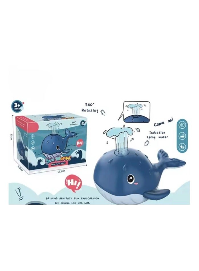 bellanina Whale Light Up Sprinkler Bath Toy  LED Lights & Automatic Water Fun  - Image 2