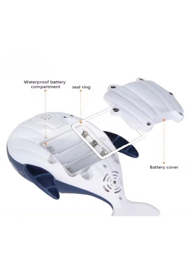 bellanina Whale Light Up Sprinkler Bath Toy  LED Lights & Automatic Water Fun  - Image 3