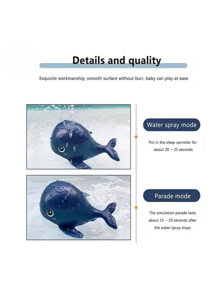bellanina Whale Light Up Sprinkler Bath Toy  LED Lights & Automatic Water Fun  - Image 4