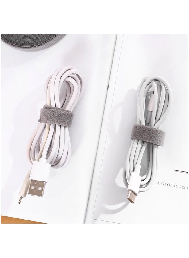 3 PCS,Velcro Cable Ties - Wire and Data Cable Organizer, Computer Cord Straps, Desktop Wire Fixing Straps, Cable Management Tools - Image 3