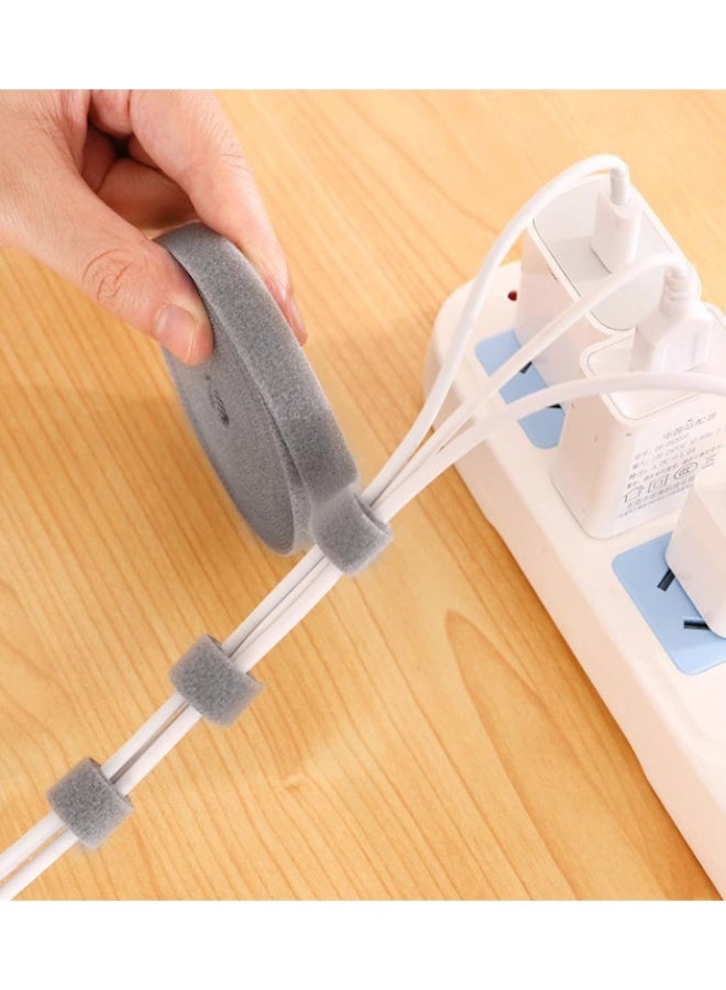 3 PCS,Velcro Cable Ties - Wire and Data Cable Organizer, Computer Cord Straps, Desktop Wire Fixing Straps, Cable Management Tools - Image 5