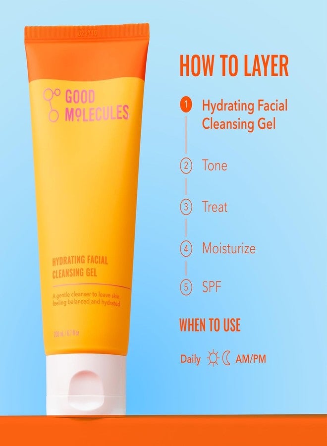 Good Molecules Hydrating Facial Cleansing Gel Pack 2 – 200 ml / 6.7 fl oz Each | Face Wash with Rosewater & Pineapple Extracts for Gentle Cleansing and Hydration - Image 5