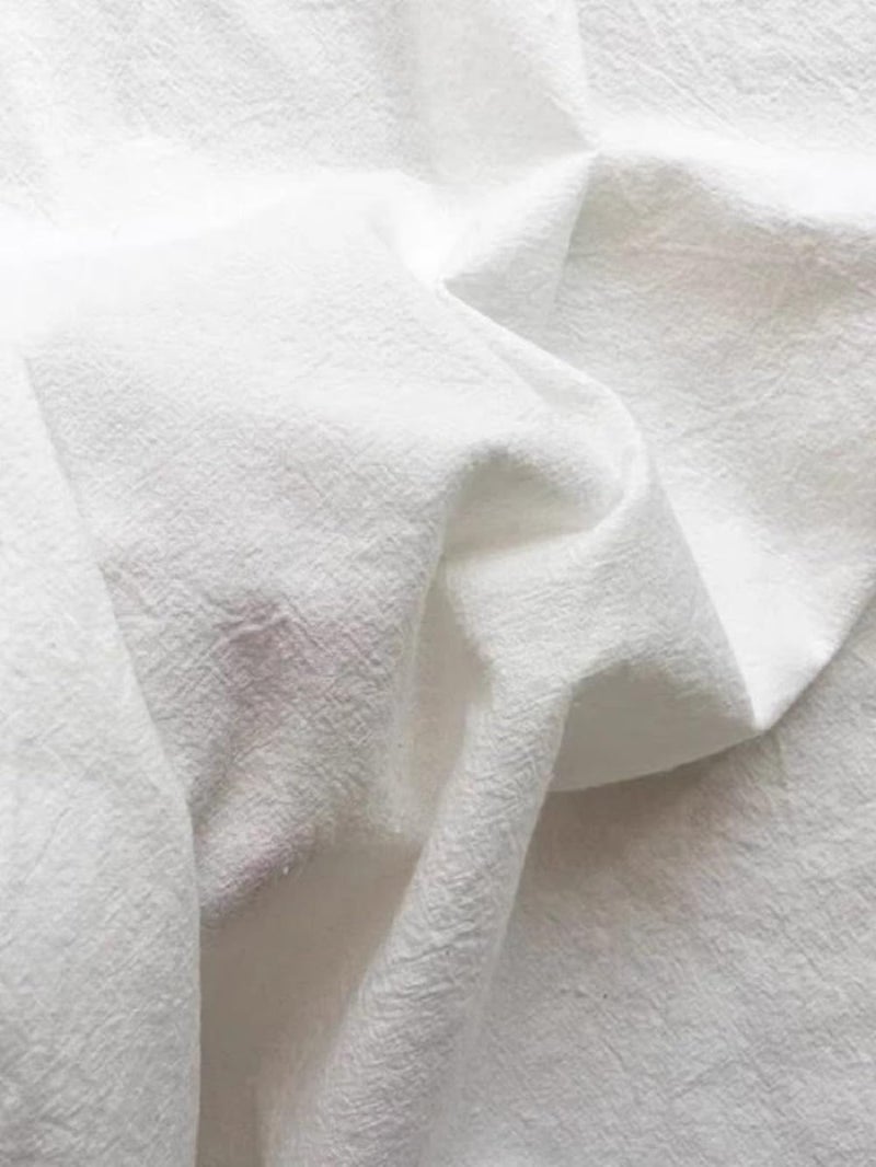 BUYSK Off White Tablecloth, 100% Cotton Fabric Table Cloth for Festival Picnic Wedding Party and DIY Dye Project, Machine Washable (55 x 39 inch) - Image 3