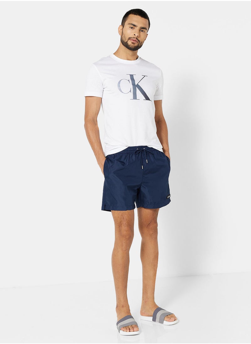 CALVIN KLEIN - Basic Drawstring Swim Shorts - Image 1
