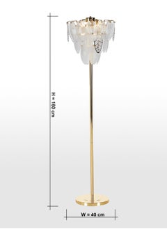 HOCC Vintage Charm Feather Crystal Floor Lamp  - Image 5