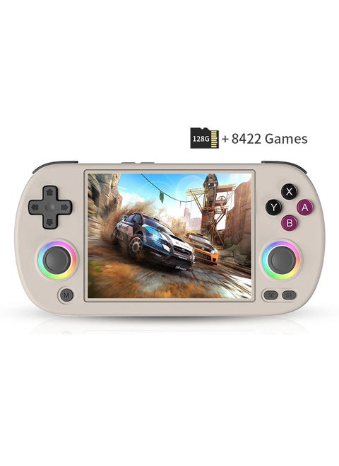 Retro RG40XX H Portable Game Console, 64-bit, Linux, 4.0-inch IPS screen, Compatible with 5G WiFi, Bluetooth, HDMI-TV output (Grey, 128GB)
