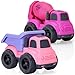 UOYLEYVN Toddler Toys for 2 Year Old Girl Dump Truck Toys and Mixer Cement BPA Free Phthalates Free PVC Outdoor Toys for Toddlers 23 Ideal Toy Cars for 2 3 4 Year Old Girls Christmas Birthday Gift - Image 3