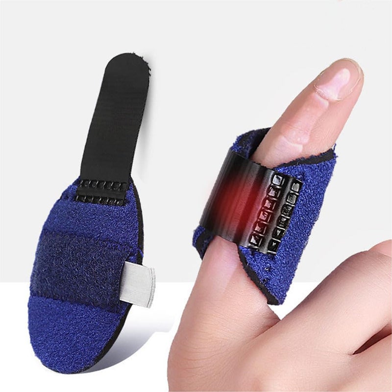 HEALLILY 2pcs Trigger Thumb Splint Finger Knuckle Support Brace Mallet Finger Brace Support Protector Sleeve for Tendon Release Pain Relief - Image 2