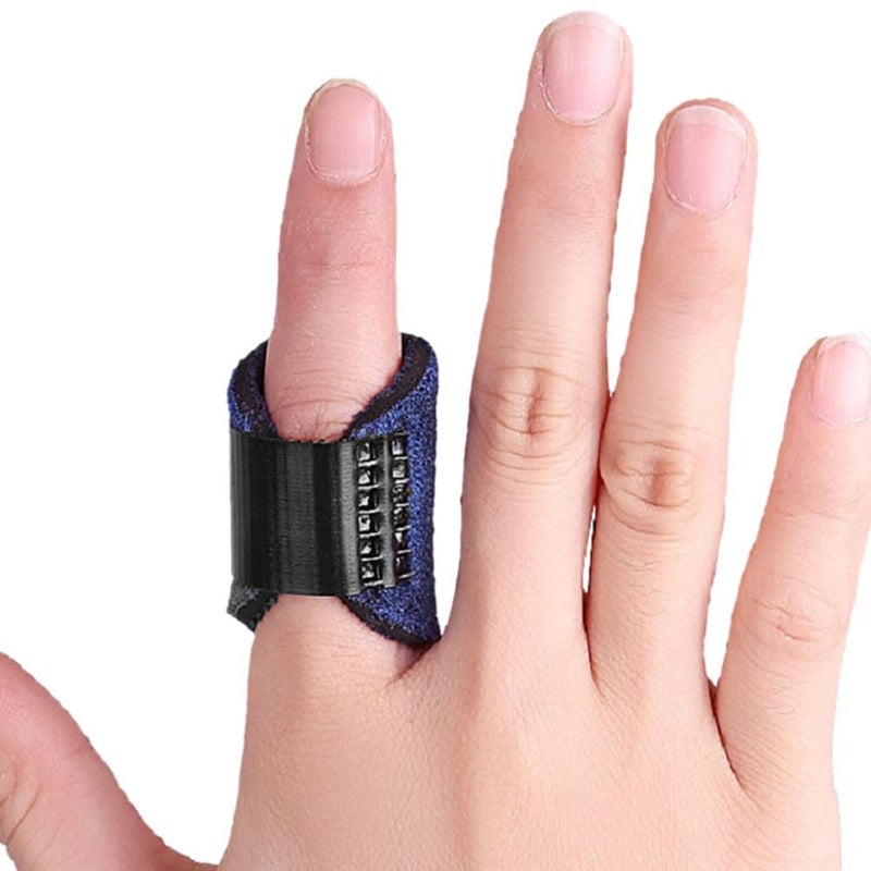 HEALLILY 2pcs Trigger Thumb Splint Finger Knuckle Support Brace Mallet Finger Brace Support Protector Sleeve for Tendon Release Pain Relief - Image 3