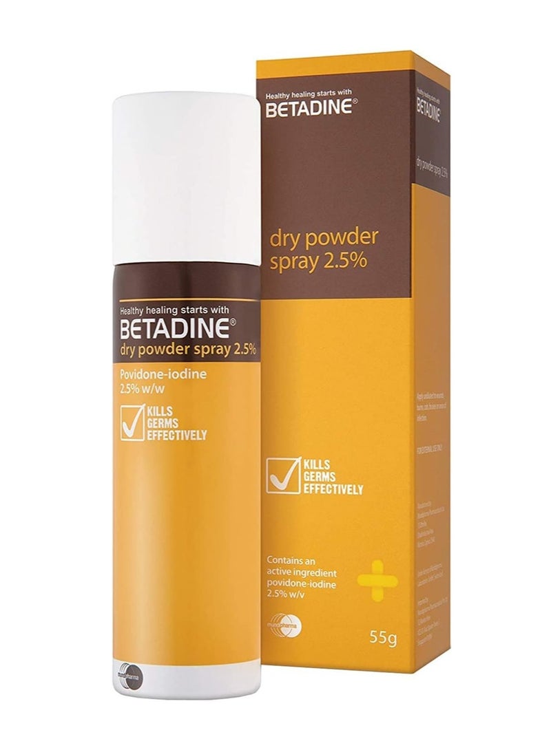Betadine Multi-Use Wound Disinfectant For Treatment And Prevention Of Infection in Wounds, Injuries And Burns, Germ Killer And Sterilizer, 55 Grams - Image 1