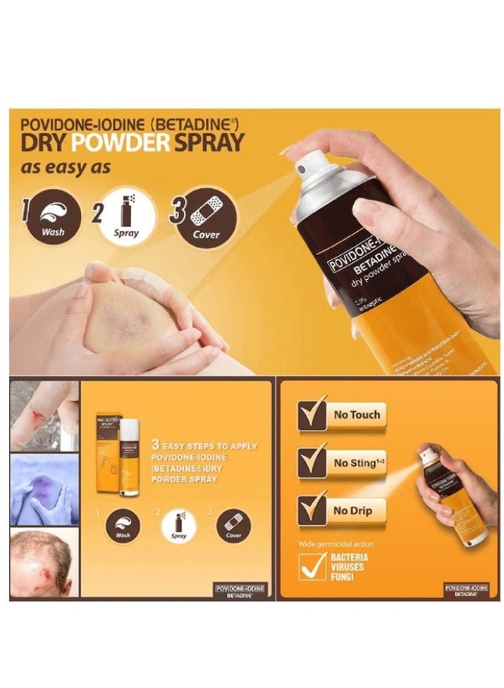 Betadine Multi-Use Wound Disinfectant For Treatment And Prevention Of Infection in Wounds, Injuries And Burns, Germ Killer And Sterilizer, 55 Grams - Image 2