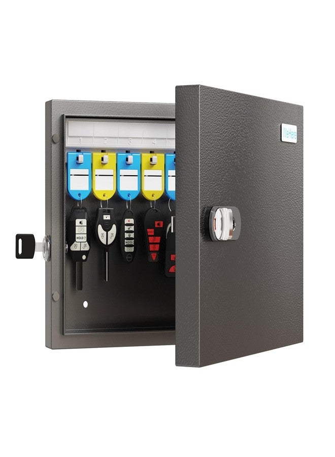 WeHere Key Lock Box Wall Mount, 16 Key Cabinet with Combination Lock & Key Tags, Digital Code Key Organizer Security Storage Lockbox, Key Management for Garage,Office,Holtel,Home - Image 1