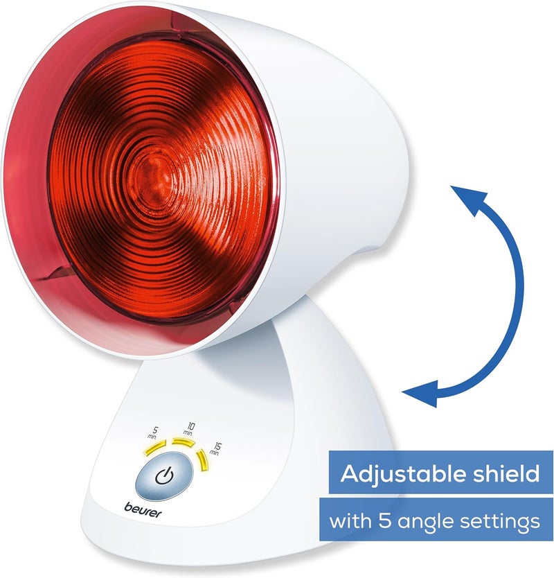 Beurer IL35 Infrared Heat Lamp Soothing Heat For Colds And Muscle Tension Infrared Therapy For Improved Blood Circulation With 3Level Treatment Timer 100 UV Blocker Medical Device - Image 5
