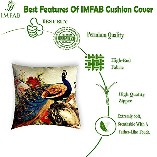 IM FAB IMFAB Set of 5 Decorative Hand Made Jute Throw/Pillow Cushion Covers - (16 X 16 INCHES) - Image 4