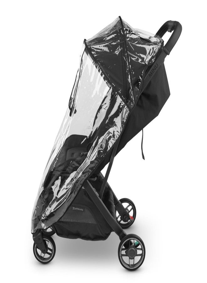 UPPAbaby Minu V3 Rain Shield - Waterproof and Windproof Coverage - Ventilated Design - Quick Attachment - Easy Access to Child - Image 1