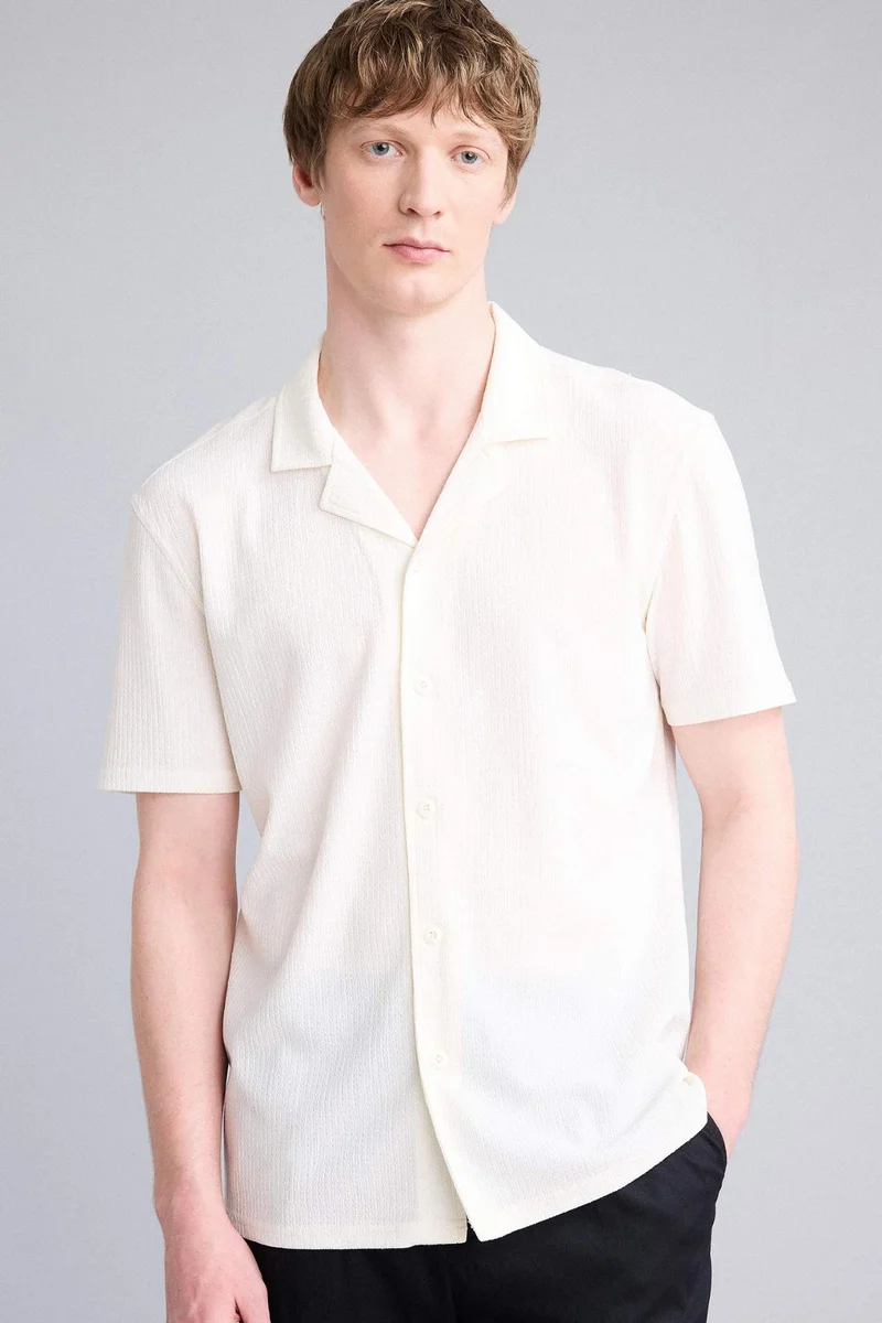 ديفاكتو Modern Fit Jersey Polo Shirt
