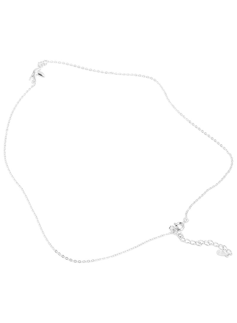 GGOOT Necklace, Easy to Match Silver Necklace, Comfortable Adjustable Chain Length for Daily Wear - Image 1