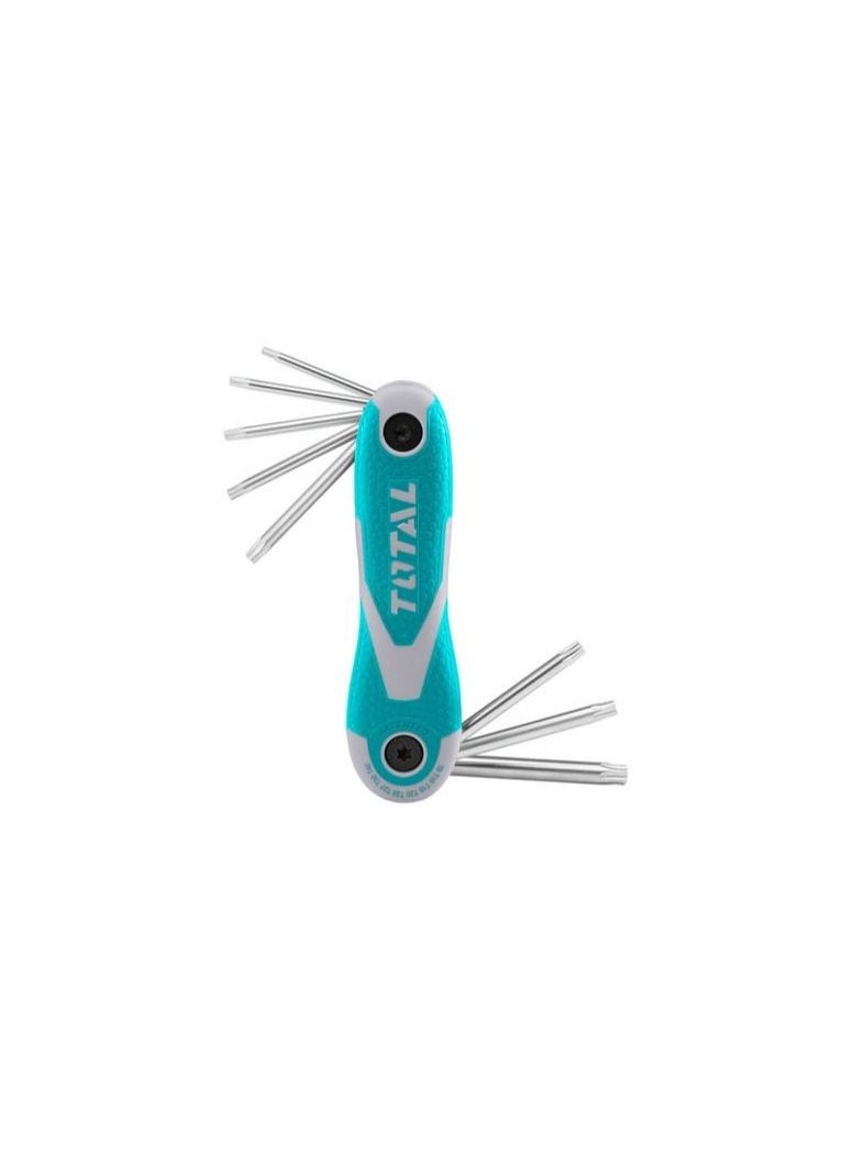 Premium Quality  Torx Key Set Combination Tools Set, 8 Keys Torx Keys Set -THT1061846 By TOTAL