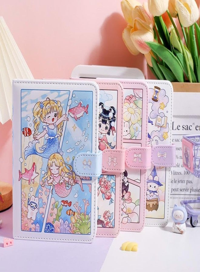 AROSHNAY 3D PU Leather Diary, Notebook Color Pages Diary with Magnetic Strap Lock, Journal Diary for Girls, Diary Set Notebooks for Girls, 112 Pages(Random Color/Pack Of 1) - Image 2