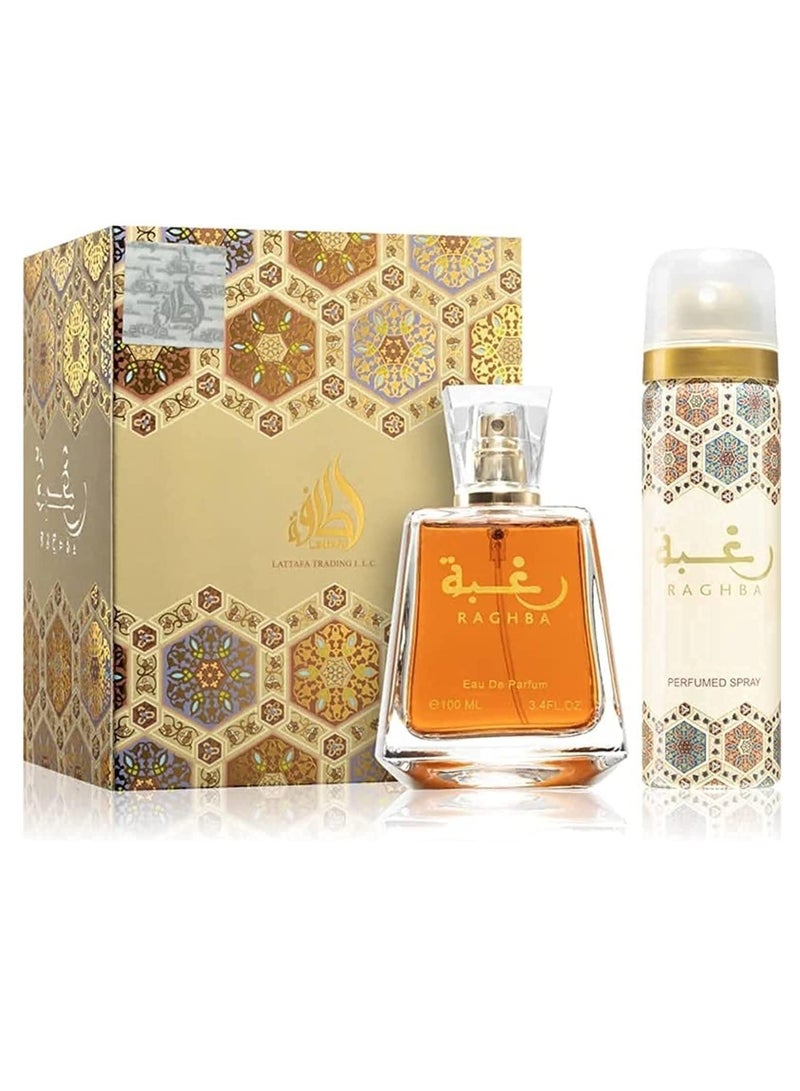 Lattafa Raghba by Lattafa for Unisex - Eau de Parfum, 100ml - Image 1