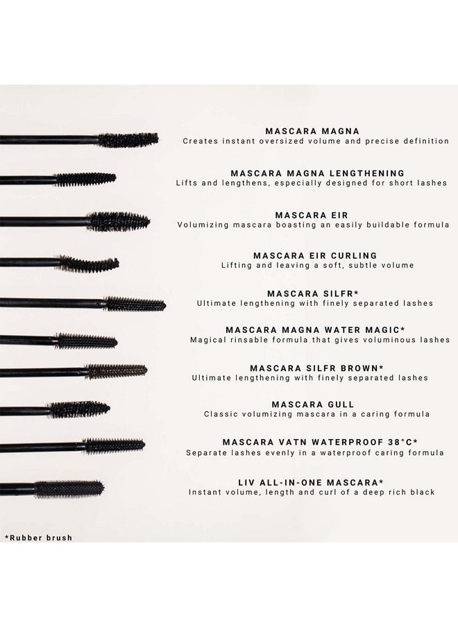 IDUN MINERALS Mascara Silfr Long Lasting, Thickening Brown Mineral Mascara Flexible, Anticlumping Tapered Wand For Easy Lash Separating Vegan, Ophthalmologically Tested Silfr Brown 0.34 Oz  - Image 3