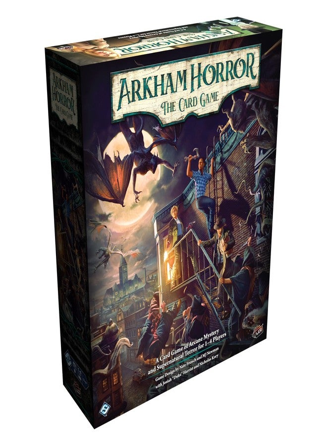 أسمودي مجموعة Asmodee Arkham Horror: The Card Game Chapter Two CORE - لعبة بطاقات تعاونية مليئة بالغموض والإثارة مع محققين جدد وحملة من 3 سيناريوهات، للأعمار من 14 عامًا فما فوق، من 1 إلى 4 لاعبين، مدة اللعب 90 دقيقة - Image 1