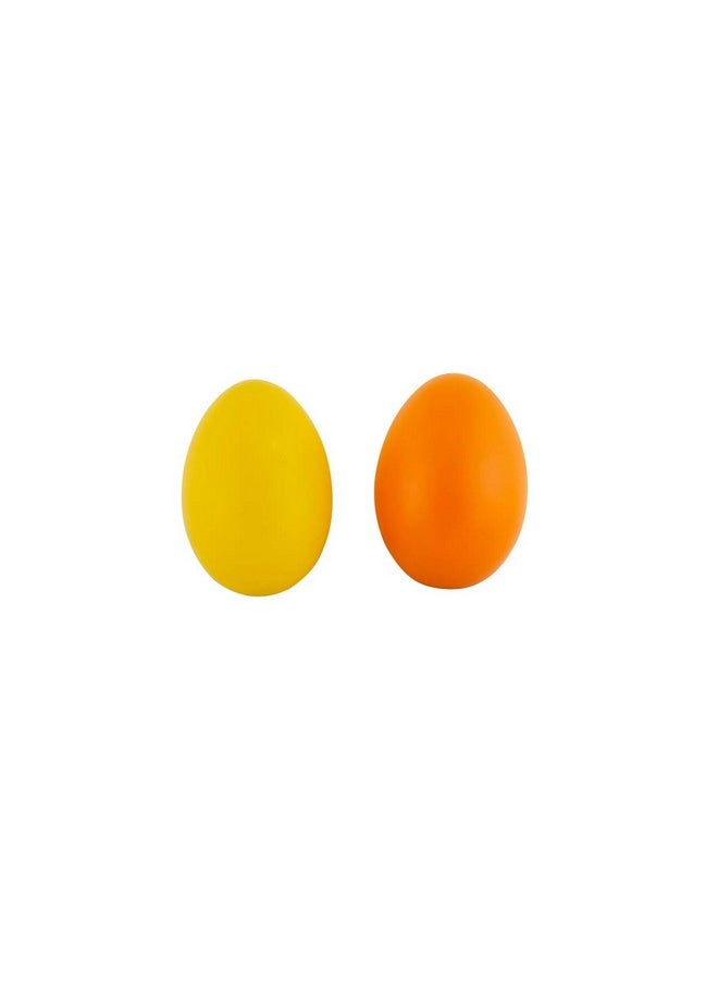 BRAINSMITH - Swoora Wooden Egg Shakers, Set Of 2 - Colourful And Baby-Safe Sound Toy For New Born Baby And Toddlers (0-3 Years) - Hold And Shake Toys - Image 1