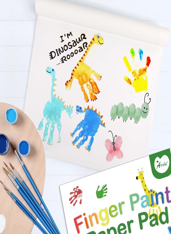 AROIC 36 Sheets Finger Paint Paper 11 x 14 inches, Paint Pad for Kid, Fingerpaint Paper For Toddlers And Kids, Toddlers Art Supplies, Art Painting Pad Set for Finger Painting, Drawing - Image 4