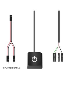 KASTWAVE Desktop Computer Power Switch External Remote Start PC Motherboard Power On Off Switch Button Extension Cable  - Image 5
