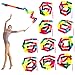 AITIME 20 Pieces Ribbon Wands for Kids 2 Meter Ribbon Dancer Wand Dance Ribbons for Girls Party Favors Rainbow Dancing Ribbon Decorations Birthday Party Supplies Gymnastics Wedding Dance Streamers - Image 3