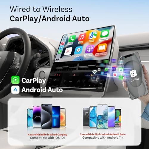 OTTOCAST Mini 30 Pot 2025 2in1 Wireless CarPlayAndroid Auto Adapter 5GHz WiFi Auto Connect for 2016 Cars - Image 3