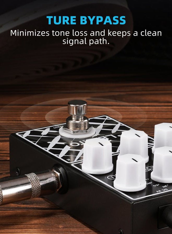 LEKATO Amp Simulator Guitar Effect Pedal Clean to Overdrive for Electric Guitar Bypass (EP-01) - Image 4