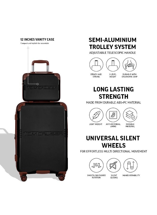 Tom Cruiser Grand Tour - Soft Edition, 4Piece Travel Luggage Set, Black - Image 3