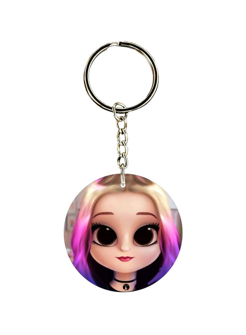 RKN Girl Printed Keychain