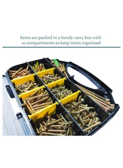 Vixel VIXEL 515 pcs Wood Screws Assortment Kit with Multiple Size Chipboard Screws For Drywall and Wood  - Image 2