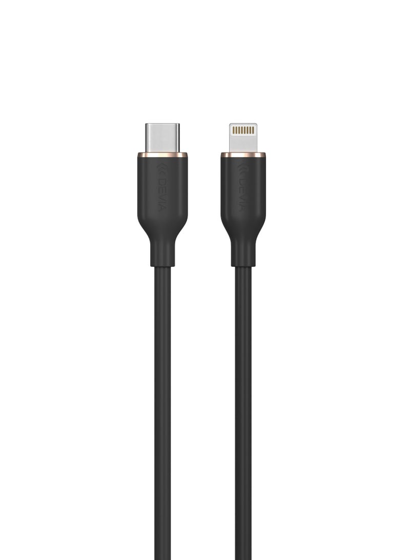 ديفيا كيبل ايفون تايب سي من ديفيا 27 واط 1.2. متر يشحن جهازك بسرعة  تصل إلى 50% في 30 دقيقة. يدعم نقل البيانات بسرعة 480 ميجابايت في الثانية - Image 2