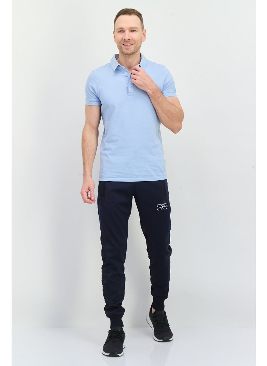 CROSSHATCH Men Sportswear Fit Training Track Pants, Navy  - Image 3