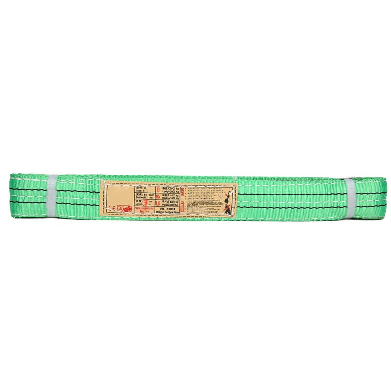 bq Lifting Sling 3 Meter Polyester Synthetic Fiber - Multilayer Sewing Reinforced Canvas Eye - Lightweight 30 Ton Load Capacity for Industrial Use - Image 1