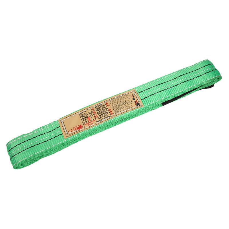 bq Lifting Sling 3 Meter Polyester Synthetic Fiber - Multilayer Sewing Reinforced Canvas Eye - Lightweight 30 Ton Load Capacity for Industrial Use - Image 2
