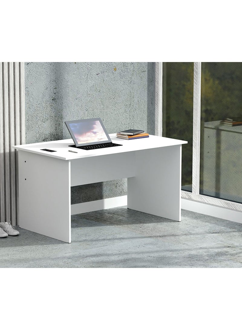 Mahmayi Mahmayi MP1 160x80 Writing Table Without Drawers - White with Black BS01 Desktop Socket with USB AC Port for Office, Home, and Meeting Room 17 cm - Image 4