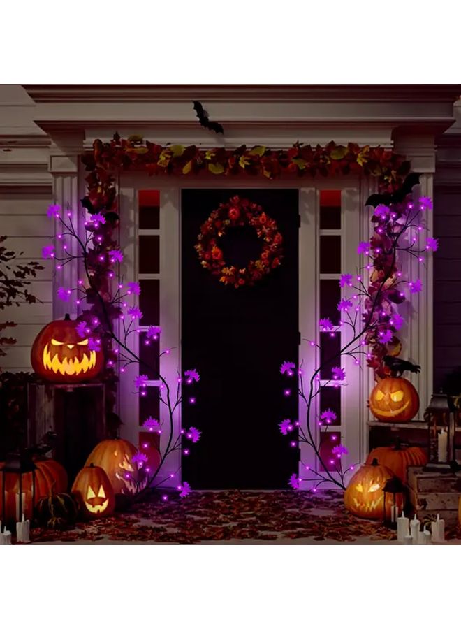 Purple Halloween Bat LED Strip Light 1.8M 8 Modes Outdoor Decor - Image 4