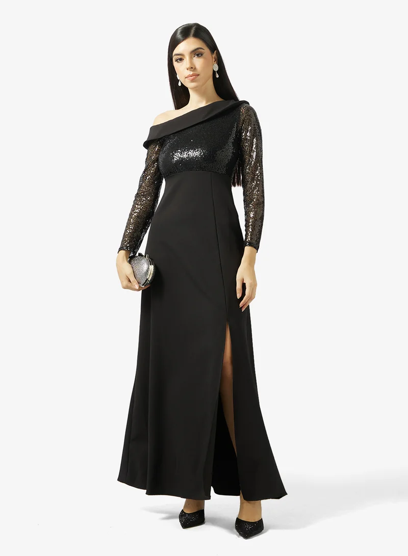 Ella Limited Edition  One Shoulder Embellished Dress for Women | Best Price UAE
