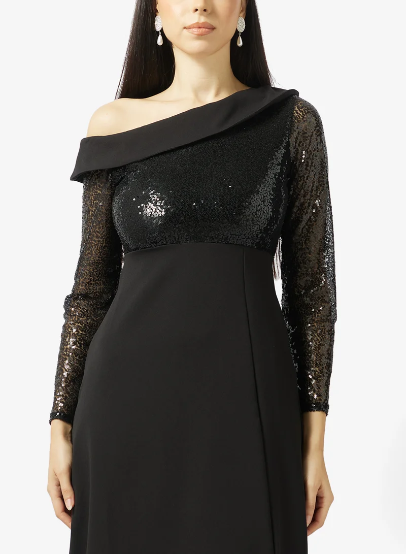 Ella Limited Edition  One Shoulder Embellished Dress for Women | Best Price UAE