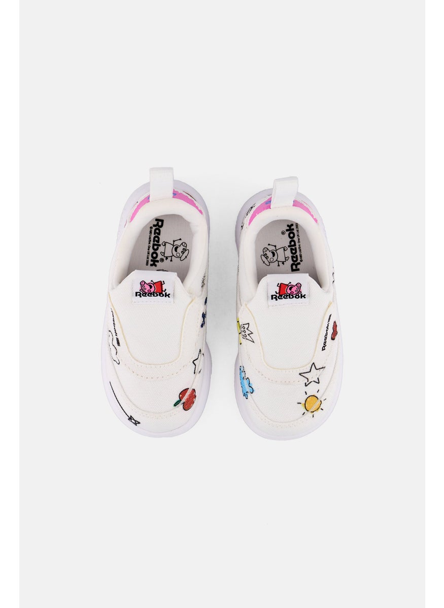 Reebok Reebok x Peppa Pig Toddlers Girl Club C Slip On Tennis Shoes, White  - Image 3