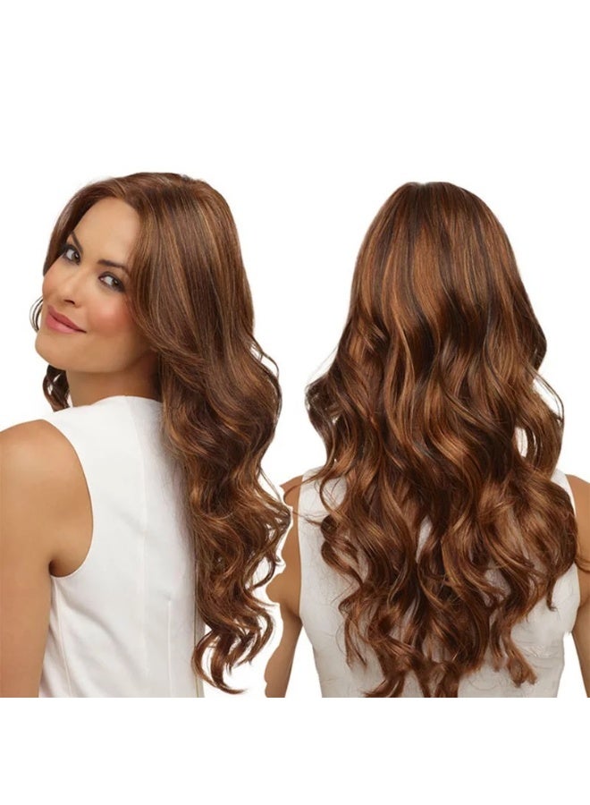 Fashionable Long Wavy Wig with Center Part - Experience Elegance and Charm Now!  - Image 2
