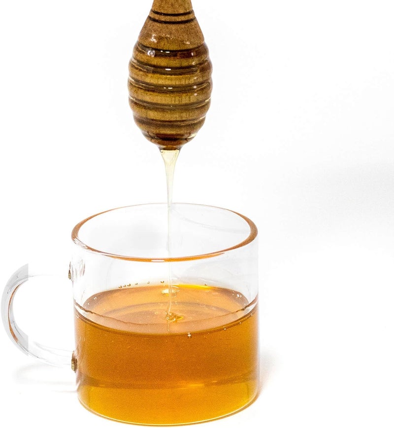 KYVANDO Brazilian Cherry Wood Honey Dipper - Durable & Warp-Resistant, Preserves Honey Purity, 2pcs, 6.3 Inch - Image 5