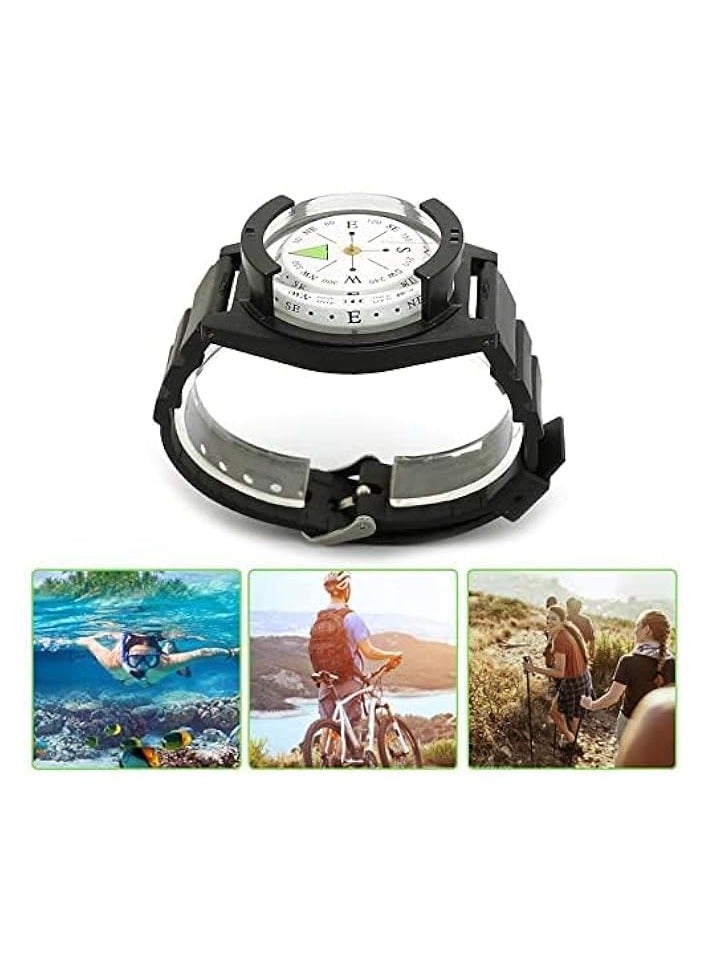 erorex Wrist Orienteering Compass Hiking Backpacking Compass Waterproof Wrist Compass Camping Survival Compass Navigation Tool for Hiking Camping  - Image 4
